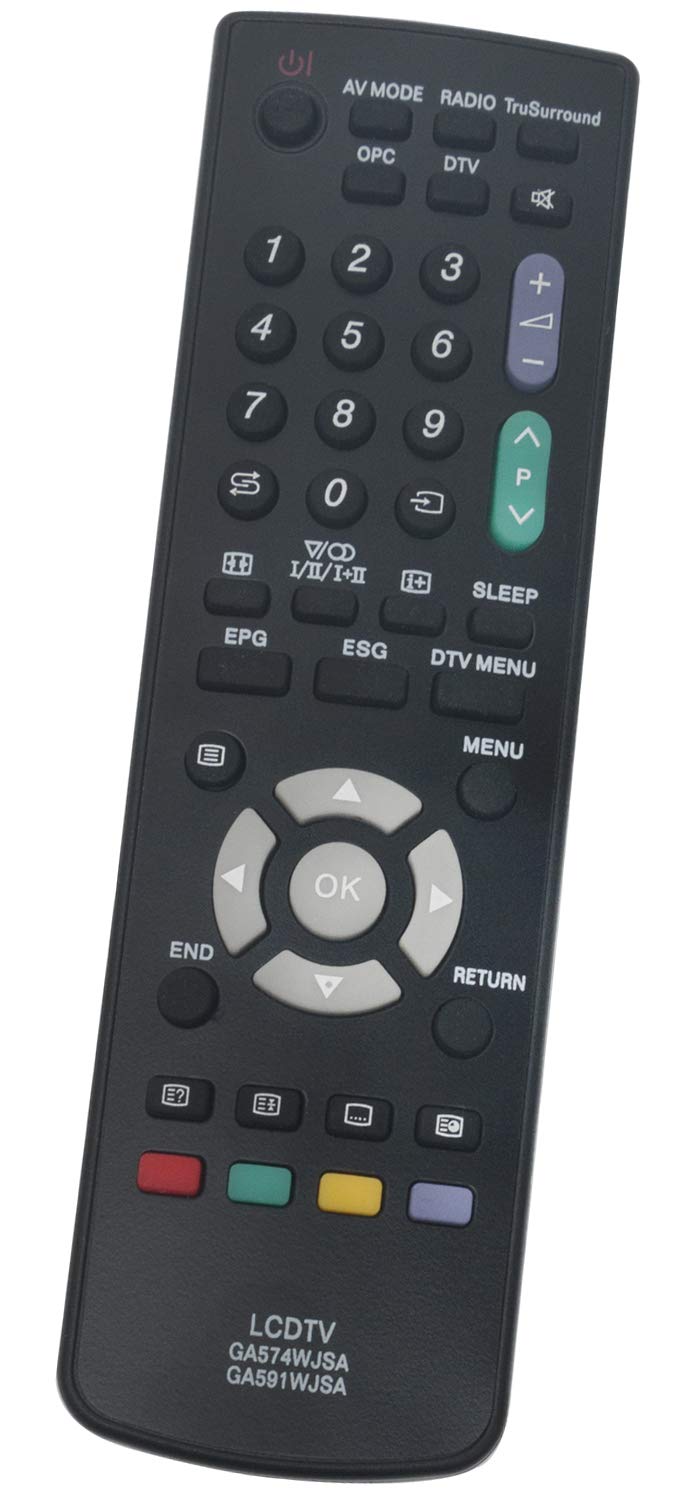 ALLIMITY GA574WJSA GA591WJSA Remote Control Replace Fit for LCD TV LC-42XD1E LC-37AD5E LC-26D44BK LC-32SD1ERU LC-32D44E LC-42XD10RU LC-37D44RUBK LC-42BG1E LC-26SD1ERU LC-37WD1S LC-42AD5