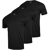 CuterzClub 3 & 5 Pack Shirts for Men Moisture Wicking Workout Performance Dry Fit Mesh Gym Athletic Running T-Shirt