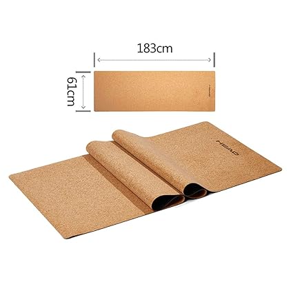 Goma Pilates Fitness Mat Formación,corcho Estera De Yoga ...