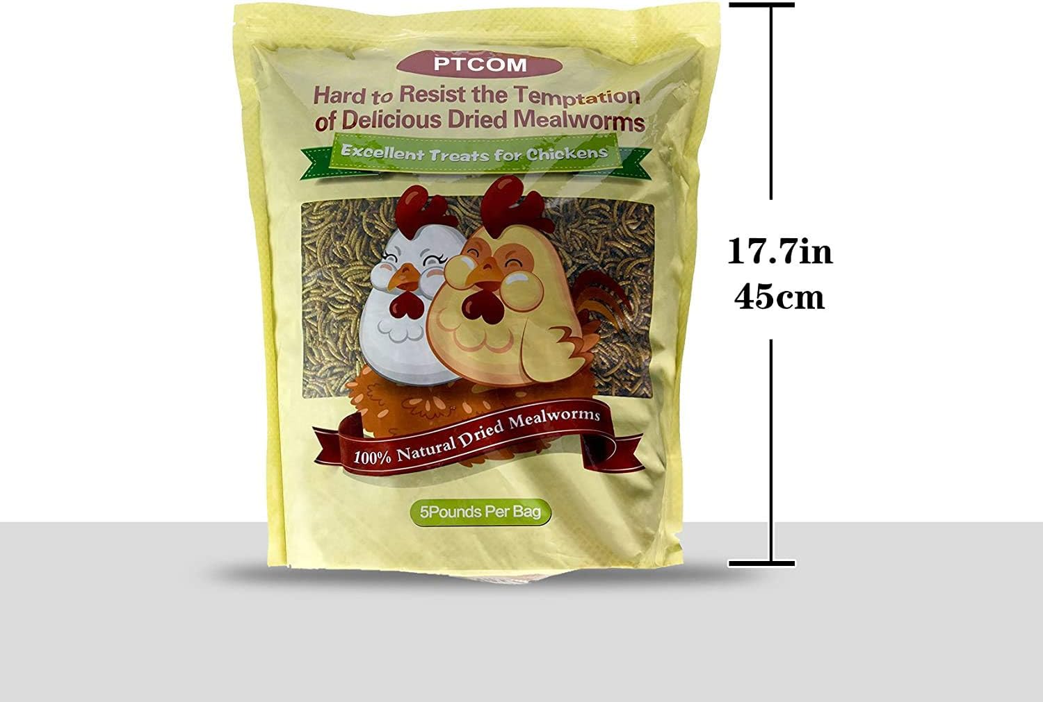 Hatortempt 5 lbs Non-GMO Dried Mealworms-High-Protein Mealworms for Wild Bird,Chicken, Ducks,Fish,Reptile, Tortoise, Amphibian,Lizard: Pet Supplies