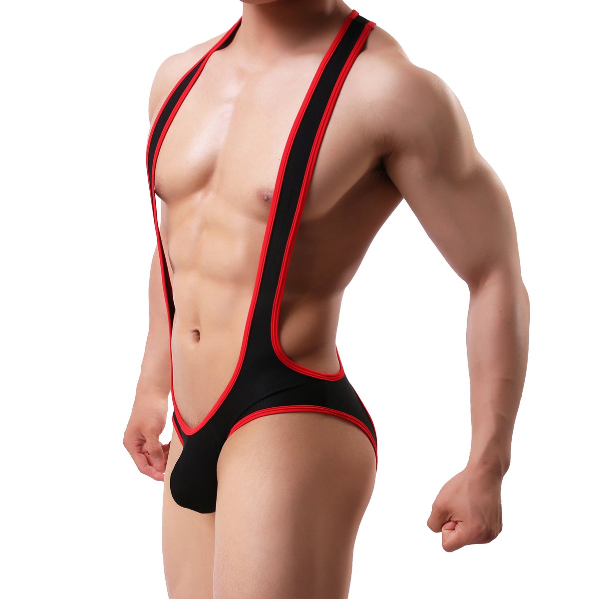 Men's Jockstrap Leotard Underwear Jumpsuits Wrestling Singlet Bodysuit