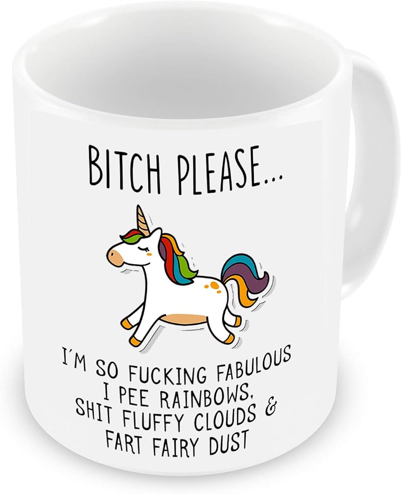 VIROSA Funny Unicorn Mug Bitch Please I’m So Fabulous 11oz Ceramic