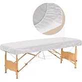 Tvvcalk 30PCS Disposable Fitted Massage Table Sheets, Heavy Duty Elastic Disposable Bed Cover, Breathable Disposable Fitted Sheets for Spa White Non Woven Fabric 36 x 85 Inch