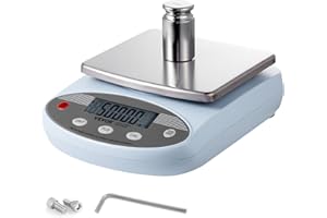 VEVOR Lab Scale, 3000g x 0.01g Accuracy High Precision Analytical Balance, 13 Units Conversion Electronic Scientific Laboratory Scale, LCD Display Digital Jewelry Weighing Scale for Lab, Jewelry