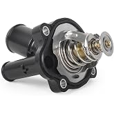 Aigemsi RT1193 34044 Engine Coolant Thermostat Compatible with Ford Mazda | Fits 2.0L 2.3L 2.5L Models &ndash; 2004-2012 Ecosport, 2005-2019 Escape, 2003-2011 Focus, 2006-2020 Fusion, 2007-2011 Ranger