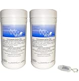 2 Pack Bonus Bundle! Audio-Wipes Hearing Aid Wipes - Large Canister (160 Wipes Per Canister) and Liberty Hearing Aid Battery Keychain