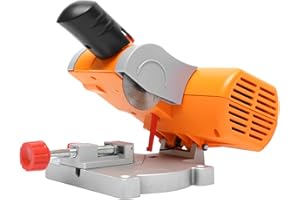 SHZICMY Mini Benchtop Cut-Off Miter Saw Mini Cut Off Saw Bench Top 2" Accurate Precision Cuts Metal Wood Cutting Cutter 0-45° Adjust Miter Gauge Metal Wood Cutting Tool