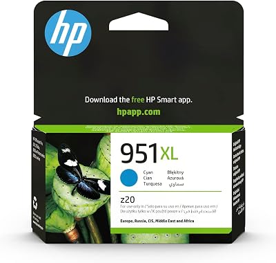 HP CN046AE 951XL High Yield Cyan Original Ink Cartridge Single Pack 1500 Pages