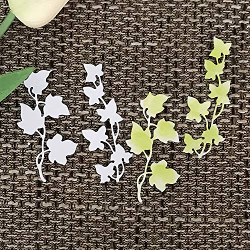 AkoMatial Cutting Dies,Leaves Vine Pattern Embossing Cutting Dies Tool Stencil Template Mold Card Making Scrapbook Album Paper Card Craft,Metal