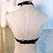 Women's Punk Waist Belt Body Chain Faux Leather Harness Adjustable with Buckles and O-Rings(LB-22)