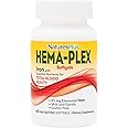 NaturesPlus Hema-Plex Iron - 60 Fast-Acting Softgels - 3 Pack - 85 mg Iron + Vitamin C & Bioflavonoids for Healthy Red Blood Cells - Vegan, Gluten Free - 60 Total Servings