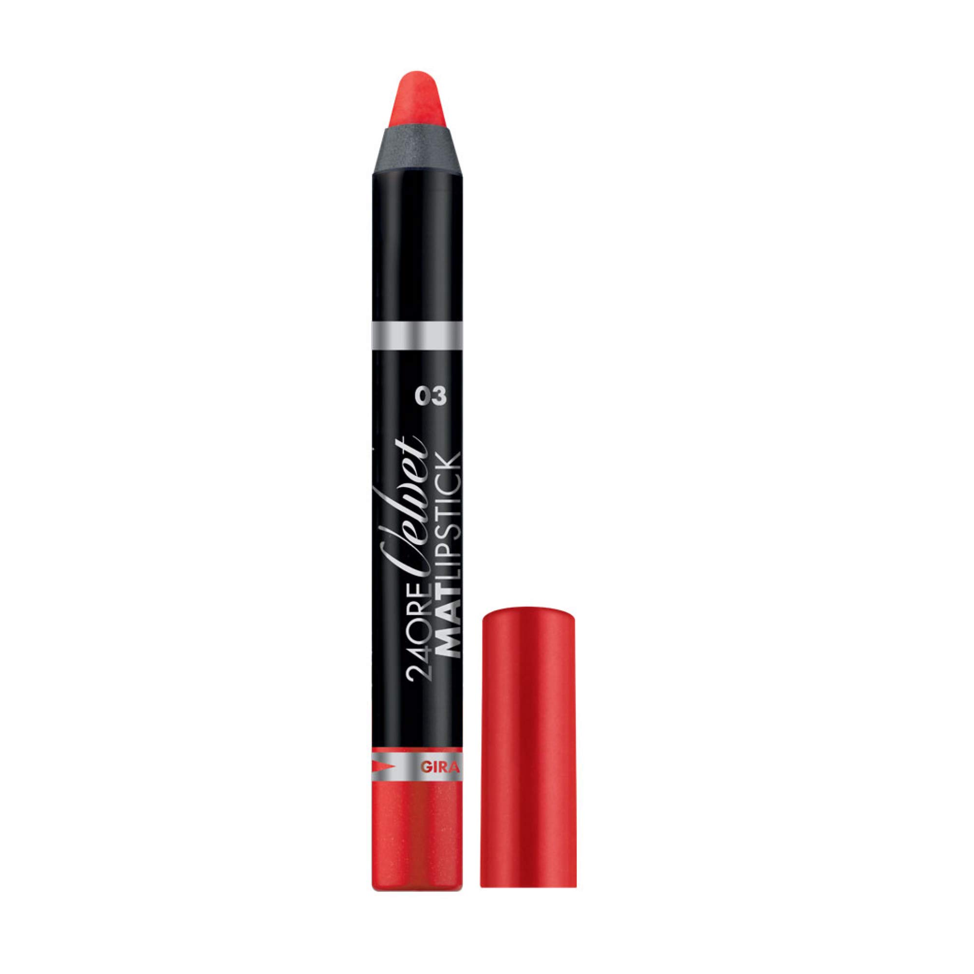 24 Hours Velvet Mat - Pencil Lipstick N.03 Orange