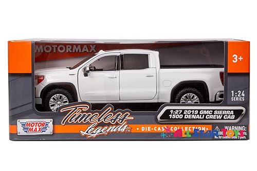 Motor Max 2019 GMC Sierra 1500 Denali Crew Cab Pickup Truck, White