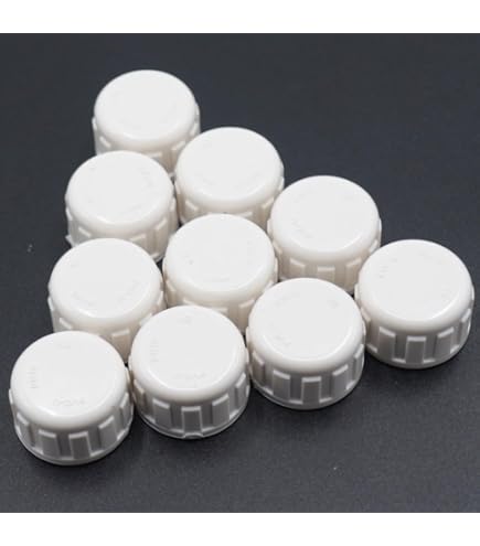 10 Tapones Macho De PVC Para Tubos De 2 Pulgadas - Enchufe Roscado SCH40, Ideal Para Fontanería Y Drenaje
