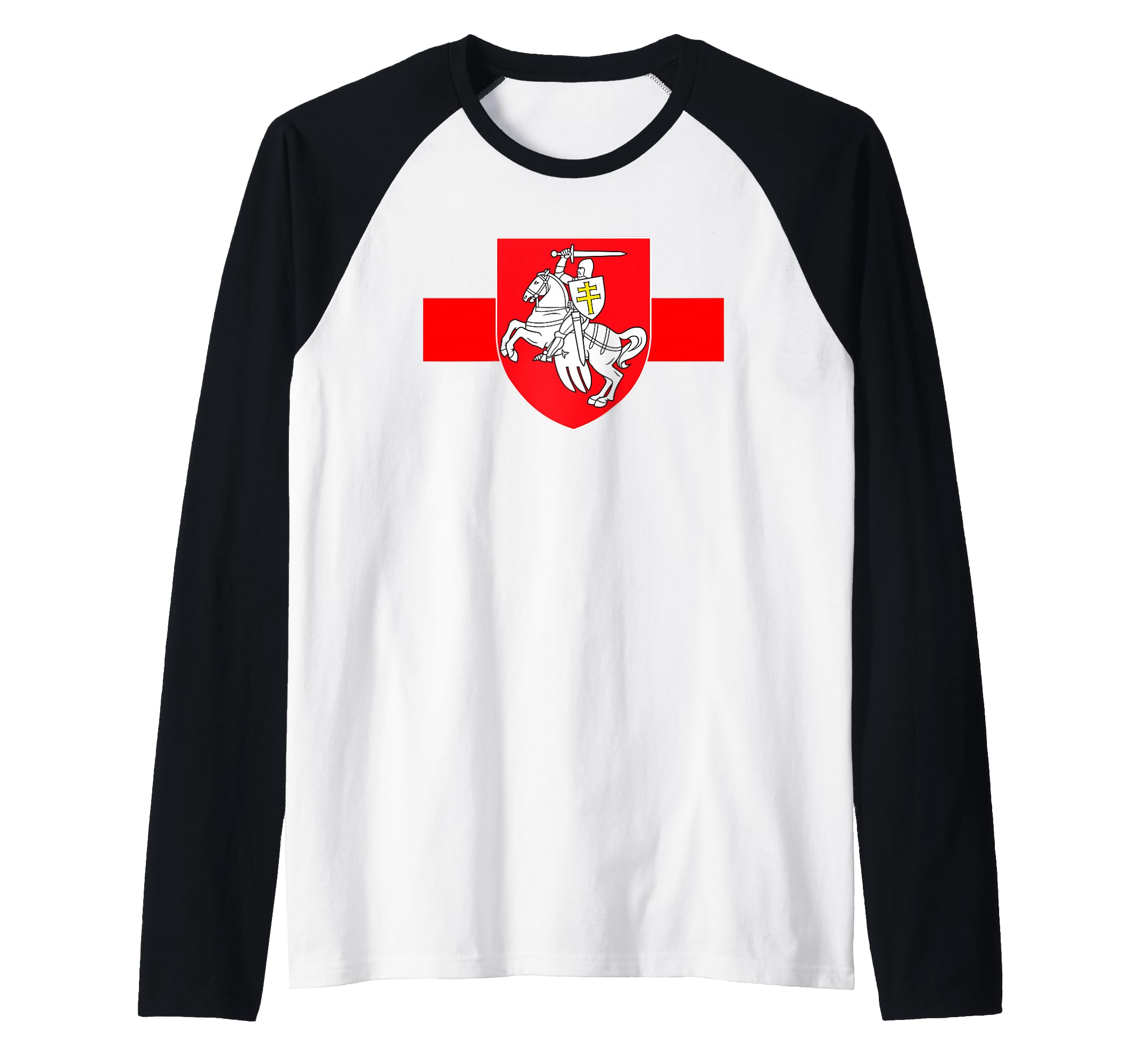 BELARUSIAN FLAG - PAGONYA GERB - BELARUS FLAG Raglan Baseball Tee