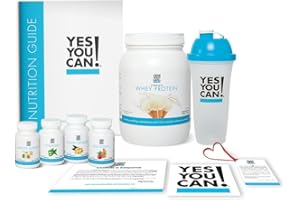 Yes You Can! Food Lover Kit, Complete Whey Protein and Supplements, High Protein Powder in Delicious Flavors, Vitamins and Minerals. Gut, Overall Health, and Skin Supplements - (Vanilla, 30 Serving)