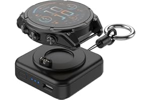 KISSMART Charger for Garmin Watch - 1200mAh Portable Charger for Garmin Vivoactive 6 5, Fenix 8 7X 6, Venu 3s 3 2, Instinct 3 2, Forerunner 165 265 965, Approach S70 S62 S50 S44, Epix Pro 2, Tactix 8 7, Enduro