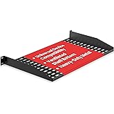 Pyle 1U Server Rack Shelf- 19-Inch Universal Device Server Rack Mount Tray, Good Air Circulation, Cantilever Mount, Wall Moun