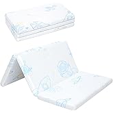Pack and Play Mattress Pad，Trifold Portable Crib Pack N Play Mattresses,38 * 26" Inch Jacquard Playpen Mattress for Travel Soft Breathable Play Yard Mattress with Washable Cover