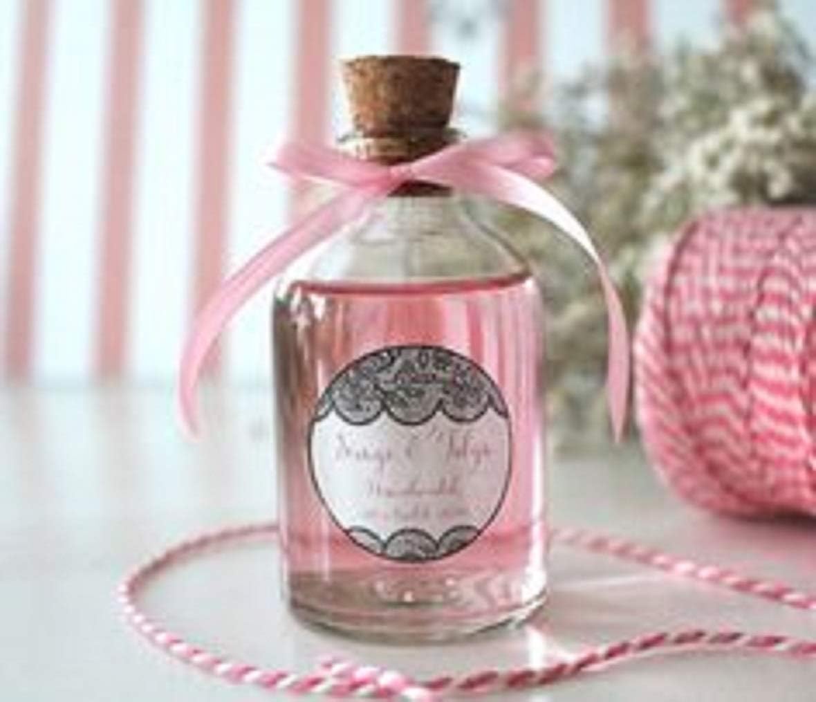 12 x Small Glass Bottles with Corks, Perfect for Wedding Favours