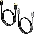 ELECROW USB-C to USB-C Cable & HD to Mini HD Cable Pack - Durable 3.3ft Double Cable Pack for CrowView Note