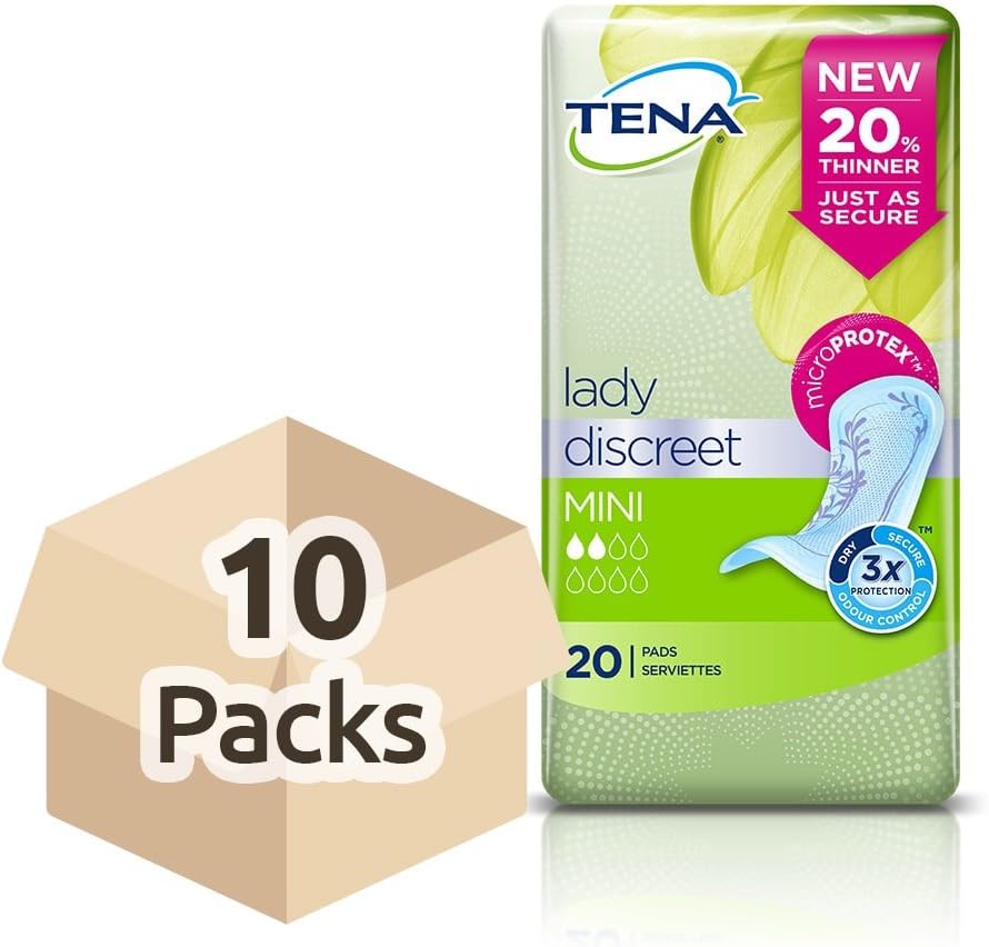 TENA Discreet Mini Pads 20s x 10