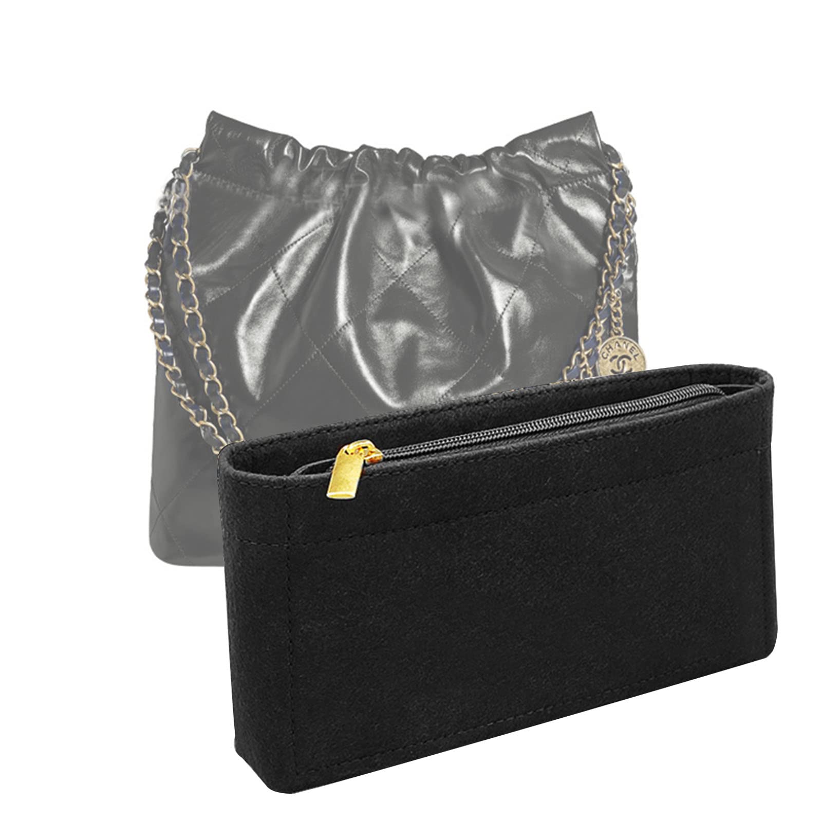 Photo 1 of Purse Organizer Insert for Chanel bag organizer insert reissue Large bag organizer 2001black- L
Insert Only****