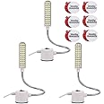 harmiey Sewing Machine Light (36LED) Gooseneck Work Light with Magnetic Mounting Base, White Soft Light for Lathes, Drill Presses, Workbenches (3PACK)