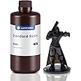 ANYCUBIC 3D Printer Resin, 405nm High Precision Fast Curing Photopolymer Resin for LCD 3D Printing 1kg Black