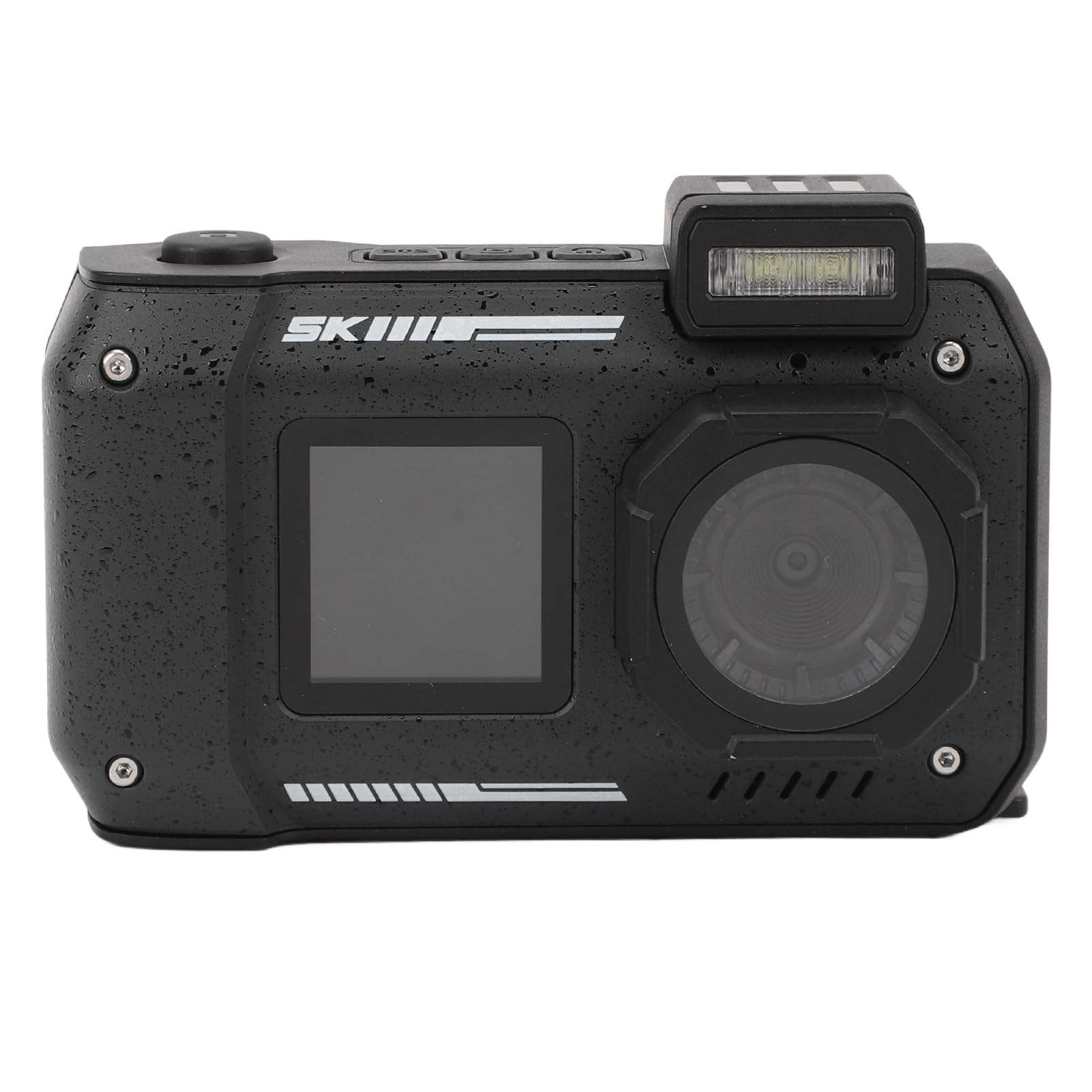 4K Underwater Camera, 33 FT Waterproof Digital Camera, 65MP Autofocus Dual Screen Selfie Camera, Dustproof Shockproof, Floatable Camera, for Snorkeling Diving Sport (Black)