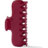 The Hair Edit Scarlet Claw Clip, Red Hair Clip for Updos, Half Ups &amp; Twists | Comfortable Everyday Hair Clip for All Hair Types, Strong Hold, Non-Slip Grip, All Day Secure Styling, Bold Scarlet Color