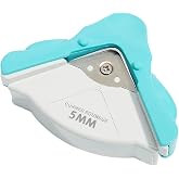 YOFAN Corner Rounder, 5mm Paper Cutter with Chips Tray for Scrapbooking | Stainless steel blade, plastic housing, 5mm round, built-in chip tray, for photos, paper, cards, scrapbooking, crafts