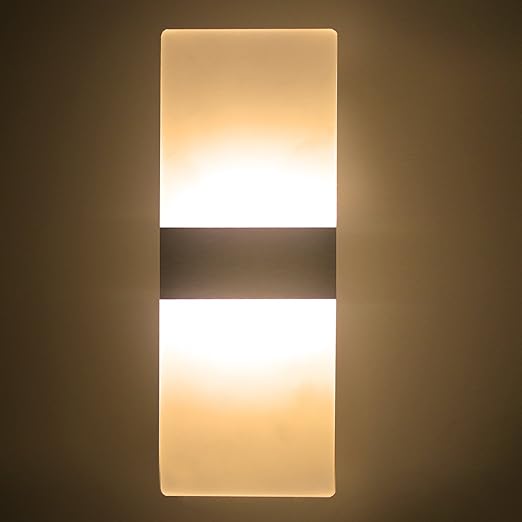title=NetBoat Lampada da Parete 6W Led interni Moderno Applique da parete Luci da Muro