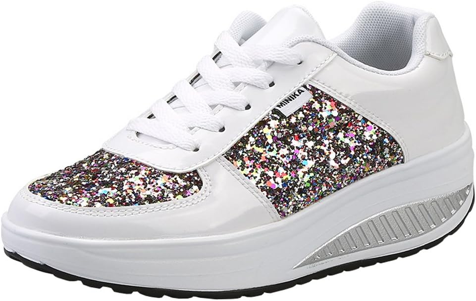Womens Walking Platform Shoes Ladies Fitness Orthopedics Wedge Sneakers