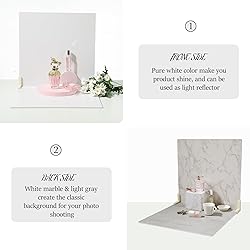 EOAJAFOU 2PCS 16x16 inch Photo Backdrop Boards and