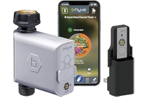 Orbit 21004 B-hyve Smart Hose Faucet Timer with Wi-Fi Hub, Compatible with Alexa ,GRAY
