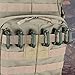 BOOSTEADY 10 Pack Multipurpose D-Ring Grimlock Locking for Molle Webbing with Zippered Pouch