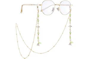 COSUCOS Stylish Eyeglass Chain for Women - Glasses Holder Chain with Tassel for Eyewear Retainer Strap Preventing Glasses Loss
