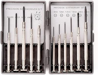 JKG Precision Screwdriver Set 11pc Mini Kit for Glasses Watches Remotes
