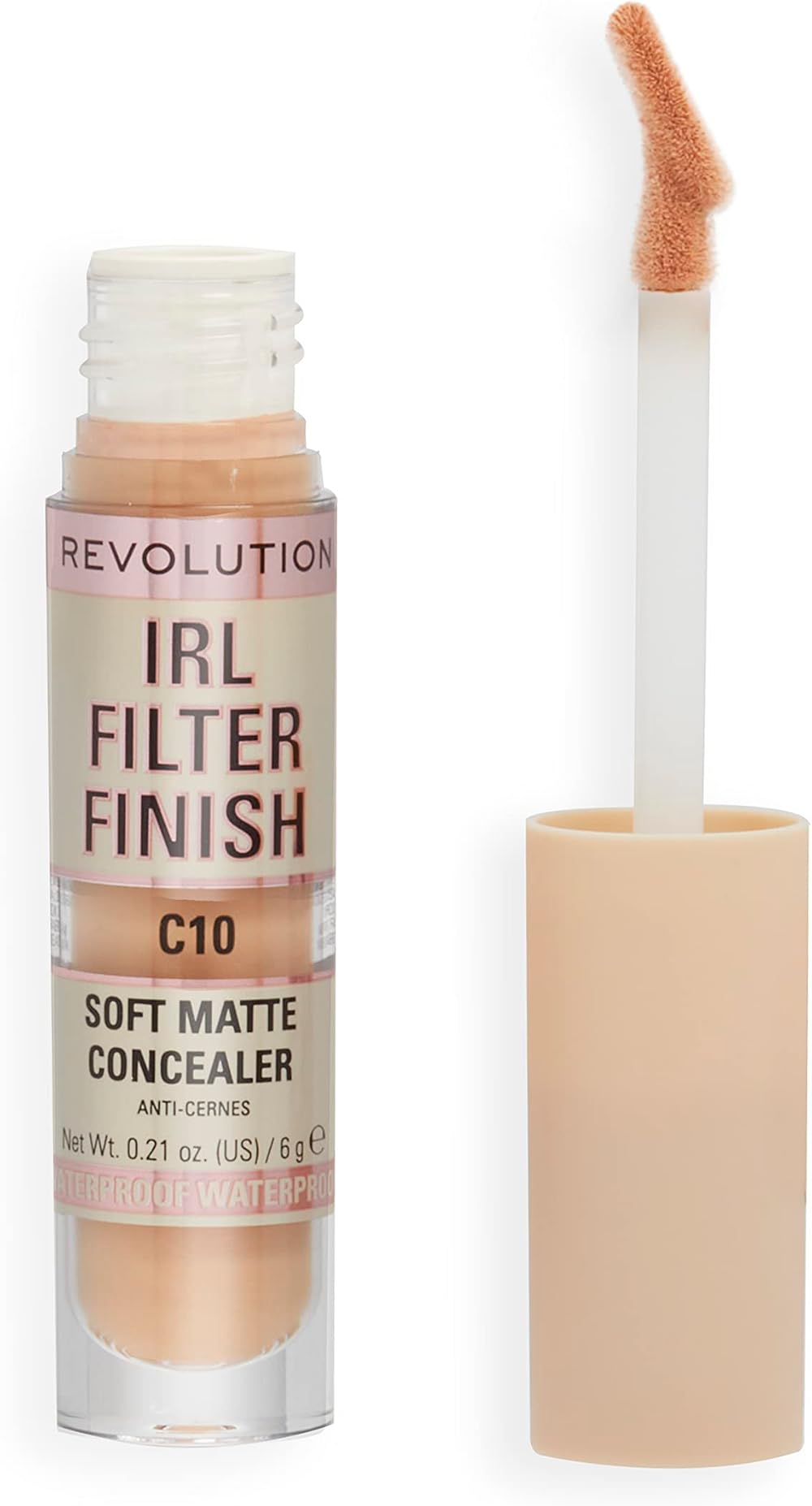 Makeup Revolution IRL Filter Concealer Medium to Full Coverage C10 6g