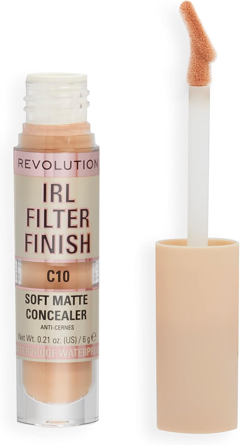 Makeup Revolution IRL Filter Concealer Medium to Full Coverage C10 6g