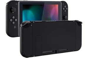 eXtremeRate Soft Touch Grip Back Plate for Nintendo Switch Console, NS Joycon Handheld Controller Housing with Full Set Butto