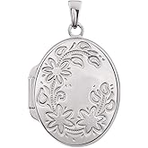 Sonia Jewels Oval Locket Pendant Charm Holds Pictures (28mm x 18mm)