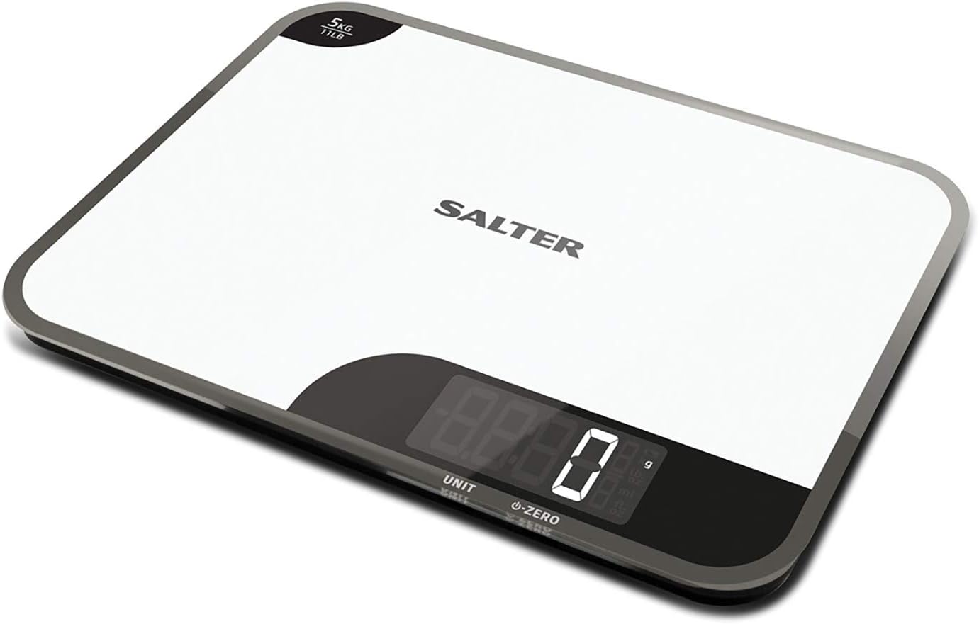 Salter 1064 WHDR Digital Kitchen Scale, 5kg Capacity, Easy Read Display, Add &Weigh/Tare Function - Image 3