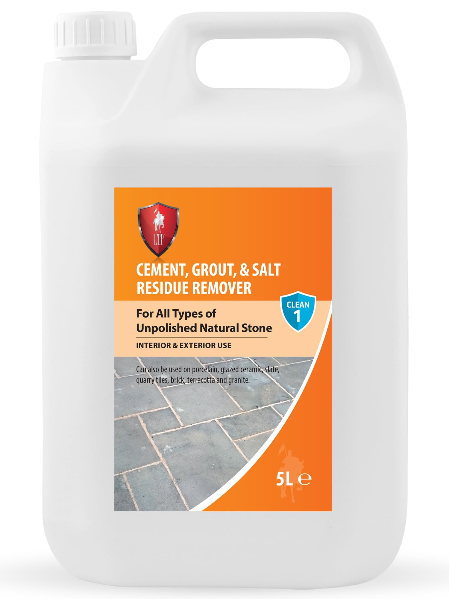 LTP Cement, Grout & Salt Residue Remover. For all types of unpolished natural stone (5L)