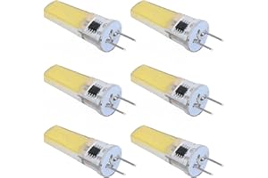 aqxreight 6Pcs G8 LED Bulb 5W Dimmable 2508 COB Energy Saving Easy Installation 360 Degrees 50000 Hours Stable 5W Bulbs 100‑1