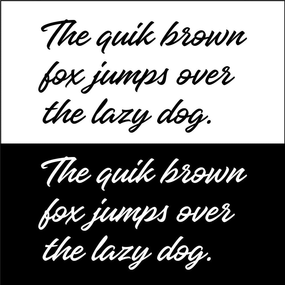 QBIX Letter Stencil Decorative Letters - A4 Size - Height Letters 0.8-1.2 inches - Reusable Kids Friendly Stencil for Painting, Windows, Crafts, Wall, Furniture