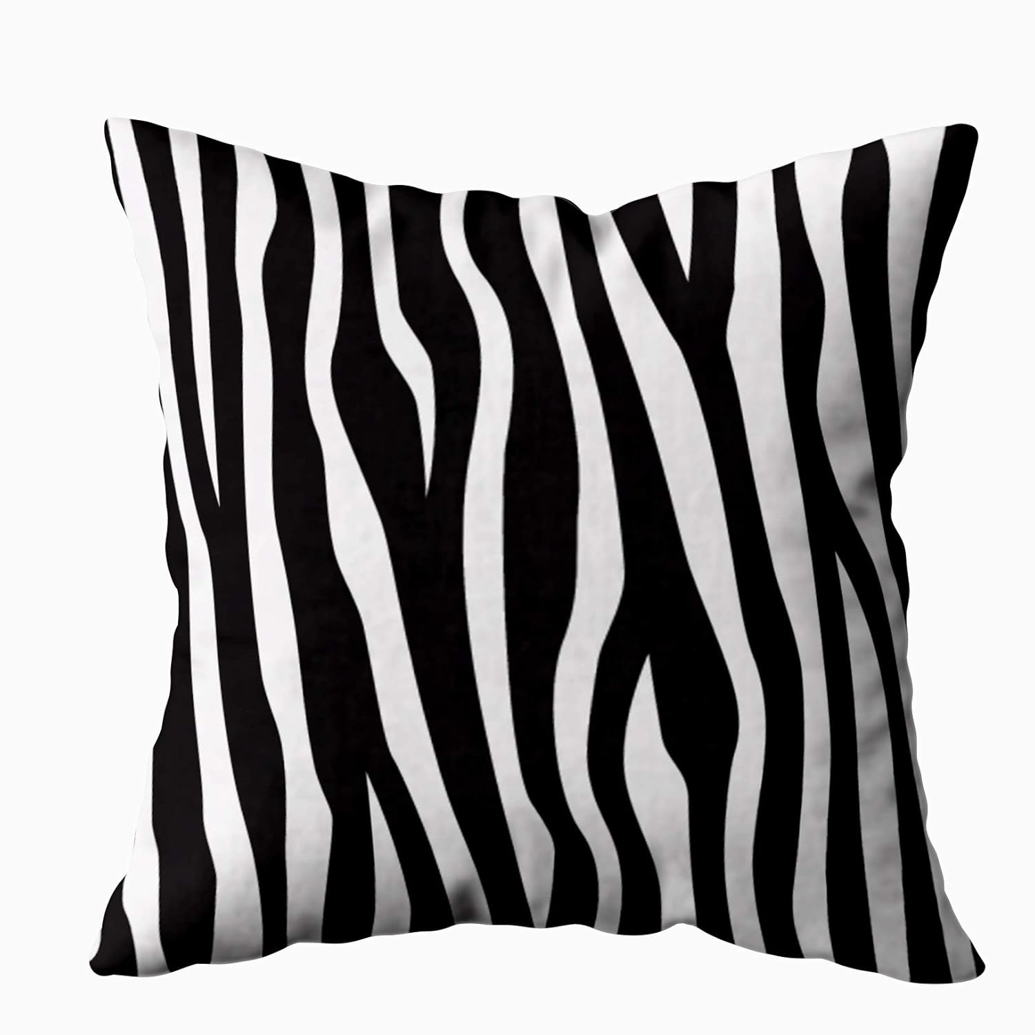 Capsceoll Pillows Case Standard Size, Abstract Skin Texture of Zebra Print Pattern 16x16 Pillow Covers,Home Decoration Pillow Cases Zippered Covers Cushion for Sofa Couch