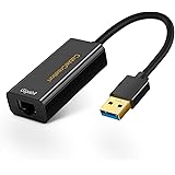 USB Ethernet Adapter, CableCreation USB 3.0 to 10/100/1000 Gigabit Wired LAN Network Adapter Compatible for Windows, MacBook,