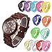 OFTEN® Popular Silicone Quartz Men Women Girl Boy Unisex Jelly Wrist Watch Cheap Gift